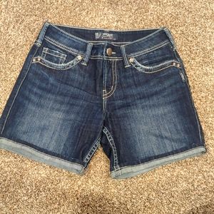 Silver Suki dark wash Shorts